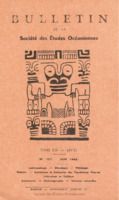 Bulletin de la Société des Études Océaniennes numéro 151