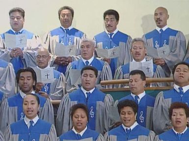 Samoan church choir