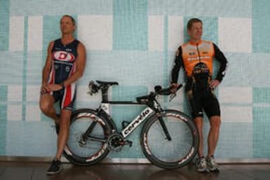 Two Denver executives, Rich Kylberg (Communicom) and Scott Binder (Comcast) are competing with 11 other CEOs for world's fittest CEO at this years Ironman triathlon in Hawaii this month. (AHMAD TERRY ROCKY MOUNTAIN NEWS)