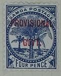 Stamp: Samoan Four Pence