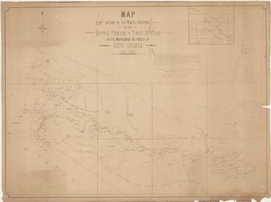 Map of part of the water systems of the Upper Purari & Yuat Rivers in the Mandated Territory of New Guinea / patrol J.L. Taylor A.D.O. accompanied by M.J. Leahy, D. Leahy and K. Spinks, New Guinea Goldfields Company