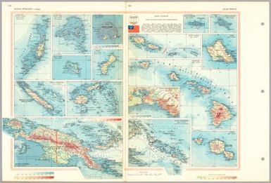 Ocean Spokojny - wyspy. Atlas Swiata. Panstwowe Wydawnictwo Naukowe : Warszawa 1962.