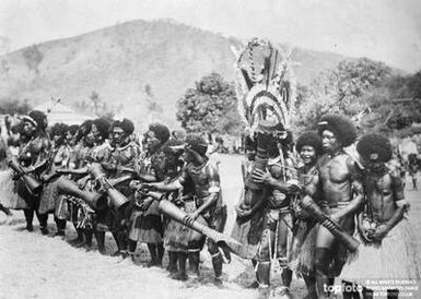 Village dancers at Port Moresby