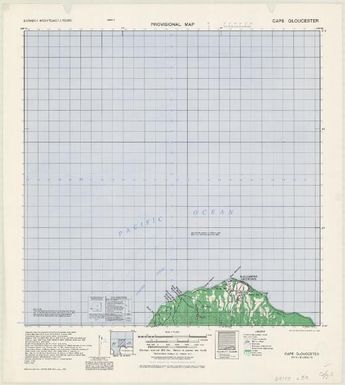 Bismarck Archipelago 1:50,000 provisional map (Cape Gloucester)