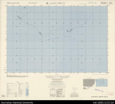 Papua New Guinea, Admiralty Islands, Larsen Reef SE, Series: AMS T893, Sheet 3449 I SE, 1:25 000, 1957