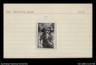 Man smoking pipe