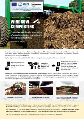 Organics Factsheet: Windrow Composting