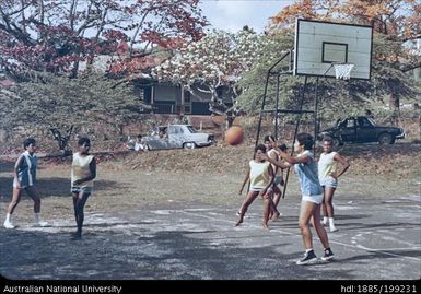 Paton Memorial Hospital girls in yellow (playing basketball)