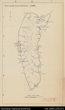 Solomon Islands, Ulawa, 1968?, 1:42 000