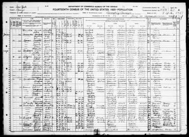 New York: KINGS County, Enumeration District 359, Sheet No. 21A