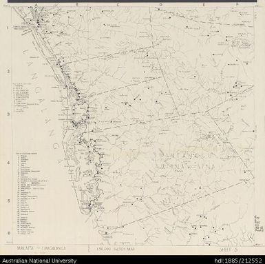 Solomon Islands, Malaita, Langalanga, Sketch, Sheet 5, 1967, 1:50 000