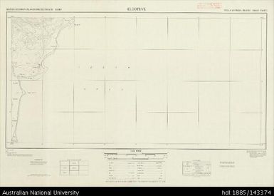 Solomon Islands, Vella Lavella Island, Eleoteve, Series: NG 001, Sheet TM 4832, 1968, 1:10 000