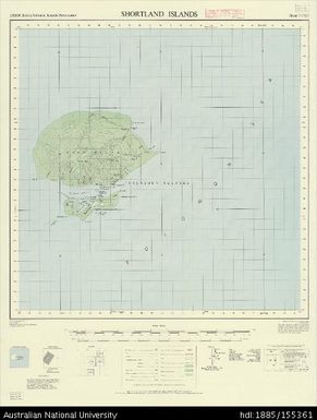 Solomon Islands, British Solomon Islands Protectorate, Shortland Islands, Series: X711, Sheet 7-155-7, 1967, 1:50 000