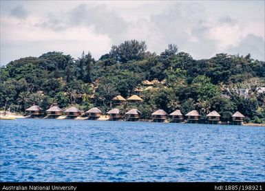 Vanuatu - Irirki Island Resort - view from ocean