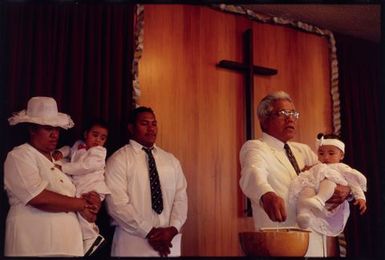 The christening of Skye Sa'u during White Sunday celebrations