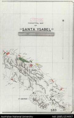 Solomon Islands, Santa Ysabel, Sheet: 583 East, 1950, 1:120 000