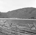 Landscape view, outrigger canoe