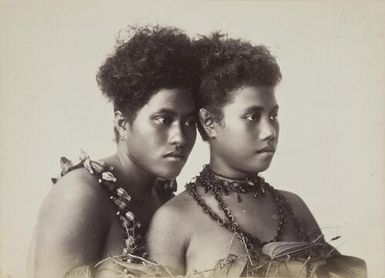 Two unidentified young women