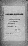 Patrol Reports. East Sepik District, Maprik, 1956 - 1957