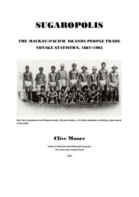 Sugaropolis: the Mackay–Pacific Islands people trade voyage statistics, 1867–1903