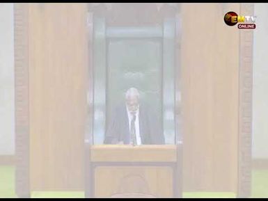 The Motion of No Confidence was placed on the Notice Paper and will be debated on April 25.