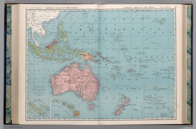 Oceania and Malaysia. (insets) New Caledonia and Loyalty Islands. Hawaii (Sandwich Islands).