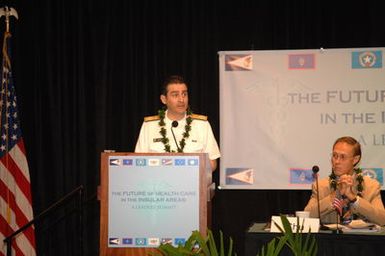 [Assignment: 48-DPA-09-29-08_SOI_K_Isl_Conf_AM] Insular Areas Health Summit [("The Future of Health Care in the Insular Areas: A Leaders Summit") at the Marriott Hotel in] Honolulu, Hawaii, where Interior Secretary Dirk Kempthorne [joined senior federal health officials and leaders of the U.S. territories and freely associated states to discuss strategies and initiatives for advancing health care in those communinties [48-DPA-09-29-08_SOI_K_Isl_Conf_AM_DOI_0491.JPG]