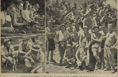 New Zealand soldiers in the Pacific: activities at New Caledonia and in the Solomons