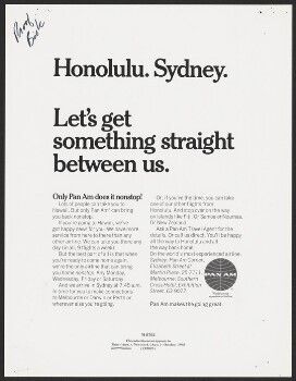 Honolulu. Sydney.