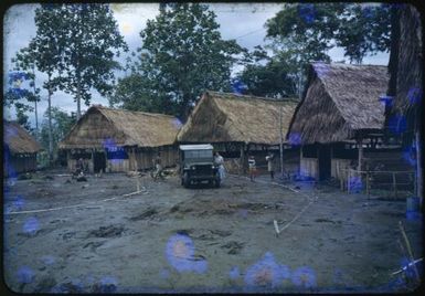 Infant Welfare Sisters' jeep prepared for a village patrol, Papua New Guinea, 1951 / Albert Speer