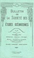 Bulletin de la Société des Études Océaniennes numéro 70