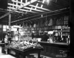 Hammond store interior, Hammond Lumber Company, Mill City, Oregon, between 1912 and 1934