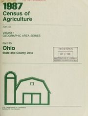 1987 census of agriculture, pt.35- Ohio