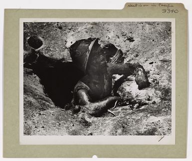 Photograph of Burned Body of Japanese Soldier