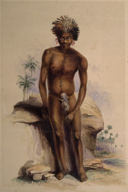 [Angas, George French] 1822-1886 :Karroo; a native of Anatam, New Hebrides [1844 or later]