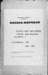Patrol Reports. West New Britain District, Cape Gloucester, 1964 - 1965