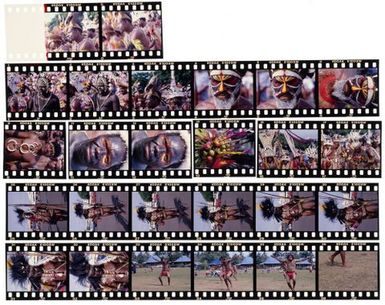 South Pacific Festival of the Arts, Apia, 1996. Papua New Guinean Independence Day parade and Aboriginal perfomer