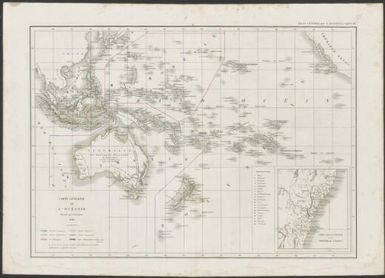Carte générale de l'Océanie / dressée par L. Dussieux ; gravée par Martier