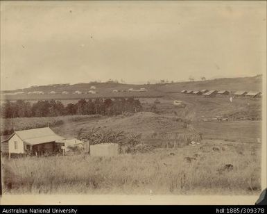 Lautoka Mill showing mechanics' cottages