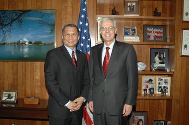 Visit of Guam Governor Felix Camacho to HUD - Visit of Guam Governor, Felix Camacho, and associates to HUD Headquarters for meeting with Deputy Secretary Roy Bernardi