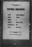 Patrol Reports. Western Highlands District, Wabag, 1967 - 1968