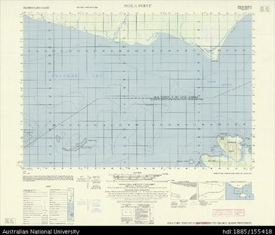 PNG-Solomon Islands, Bougainville, Moila Point, Series: X713, Sheet 6937 III, 1967, 1:50 000