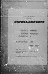 Patrol Reports. Morobe District, Menyamya, 1956 - 1957