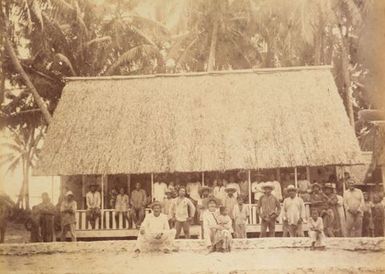 Traders house Tukao Manihiki. From the album: Views in the Pacific Islands