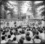 Lakalaka in front of royal dais, Pangai mala'[e