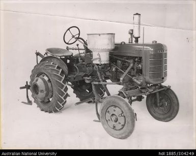 Farmall Tractor with experimental fertilizer unit