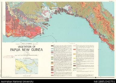 Papua New Guinea, Vegetation of Papua New Guinea, SW Sheet, CSIRO Research Series No. 35, 1975, 1:1 000 000