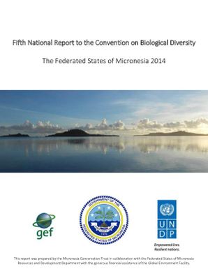 Fifth National Report to the Convention on Biological Diversity - The Federated States of Micronesia