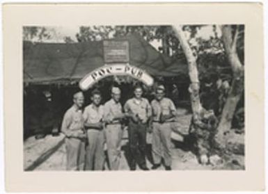 [Servicemen drinking at the Poc-Pub]