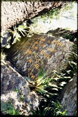 Religious graffiti, summit of Mt Panie, 1600 m